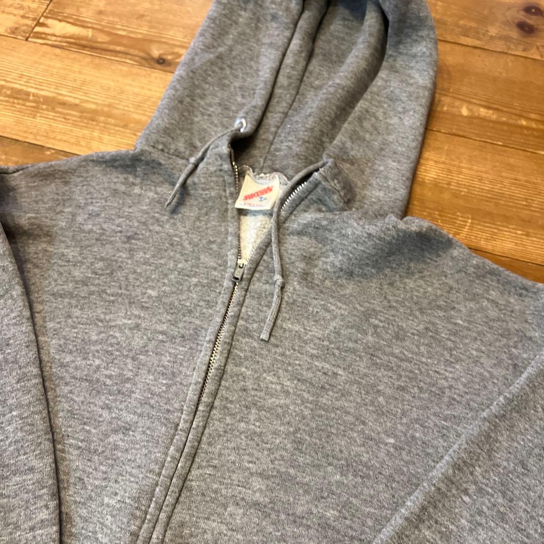 美品90s★ JERZEES アルミジップパーカー★USA製