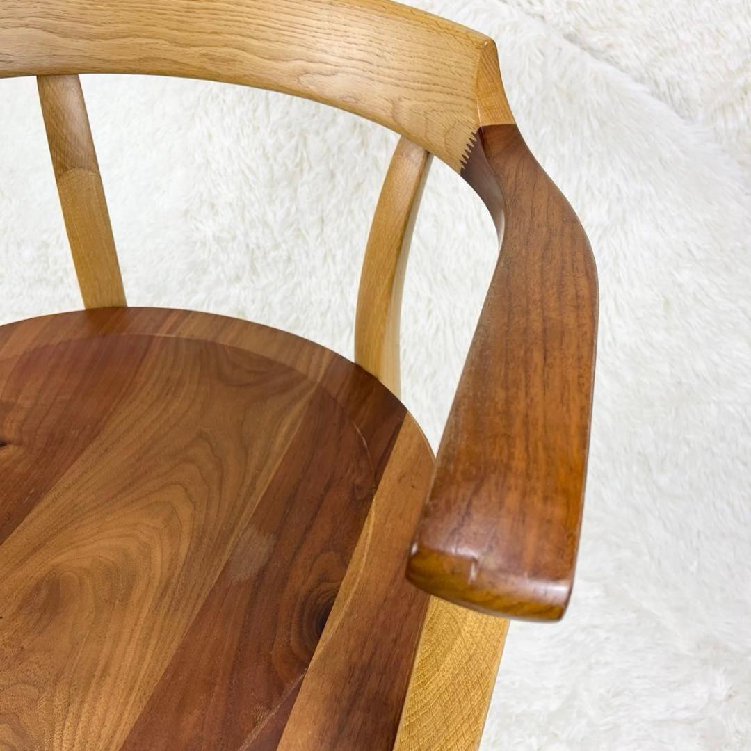 【美品】飛騨家具　イバタインテリア　サイン　アームチェア　DCA-K184