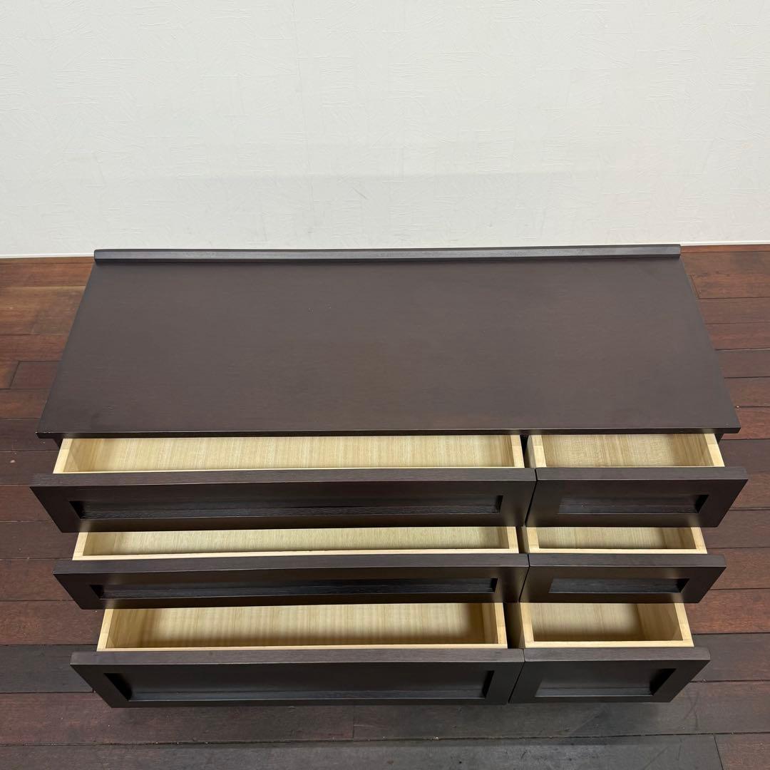 H21C9a IDC大塚家具 ヴィータ ドロワーチェスト WO-L40-DB