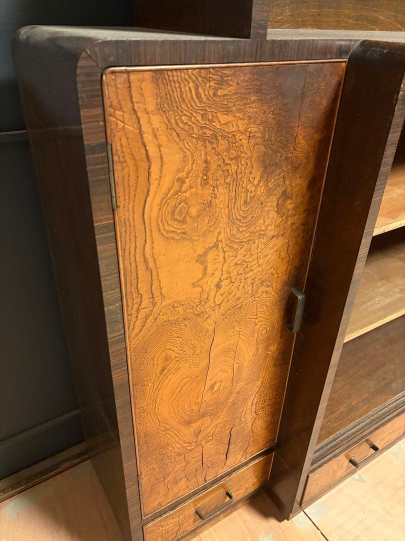 アンティーク 本棚 シェルフ 昭和レトロ 飾り棚 ヴィンテージ 古家具