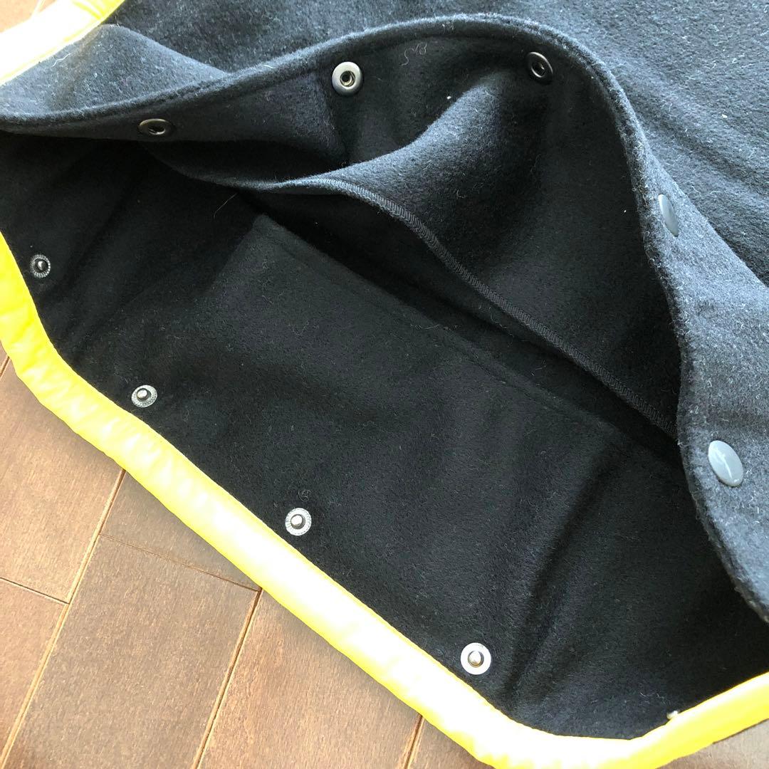 Vintage RALPH LAUREN ウール×レザー　カバー　ピローシャム