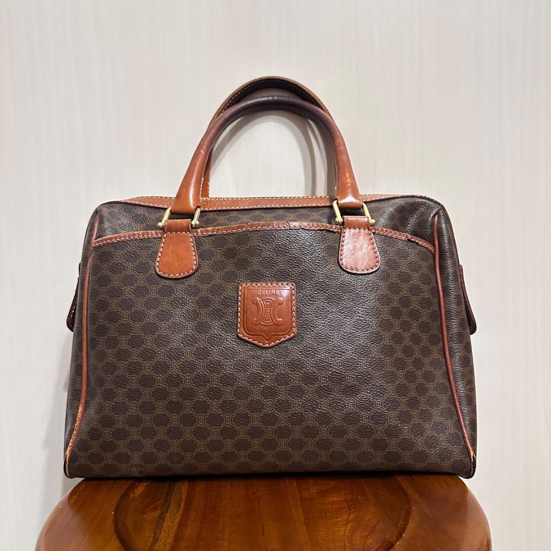 【CELINE】マカダム ボストンバッグ / bg111