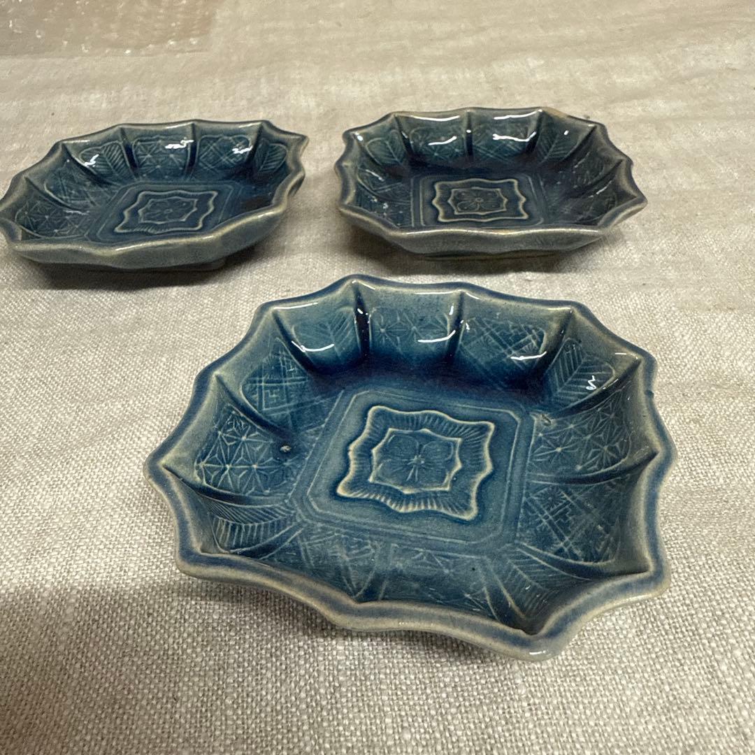 珉平焼　豆皿　３枚