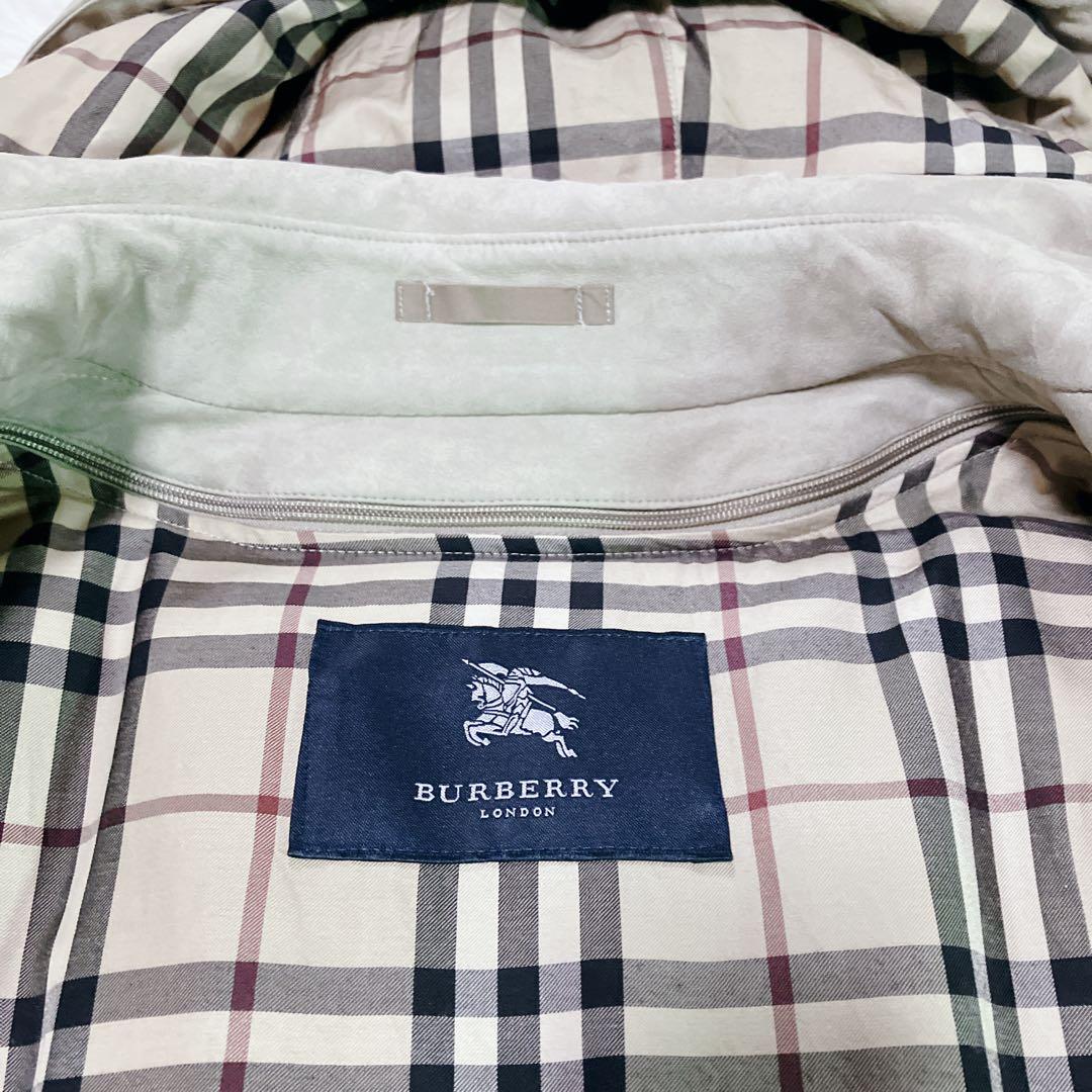 バーバリーロンドン　メガチェック　コート　フード付　ライナーダウン付　4way