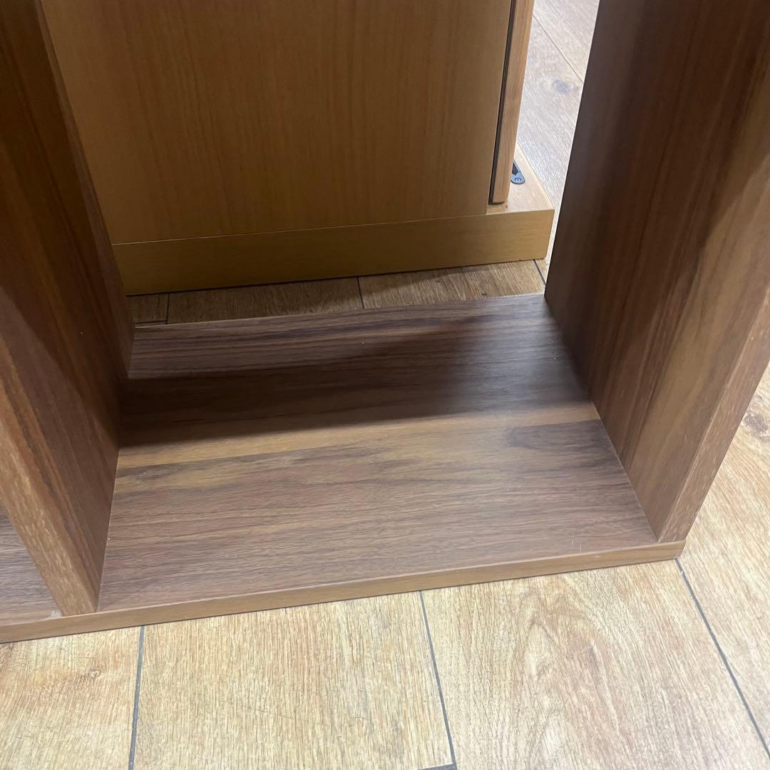 無印良品スタッキングシェルフ　ウォールナット材　➕引き出し4段2点セット