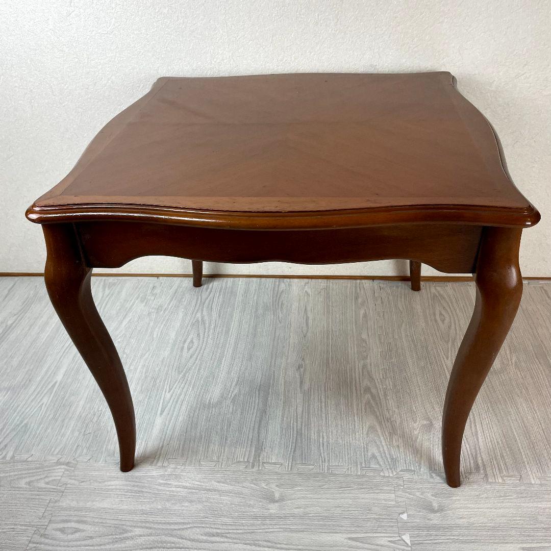 MARUNI マルニ サイドテーブル 花台　天然木 猫足