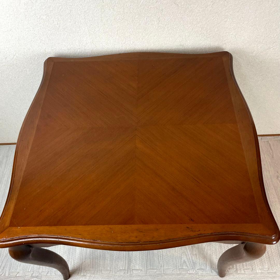 MARUNI マルニ サイドテーブル 花台　天然木 猫足