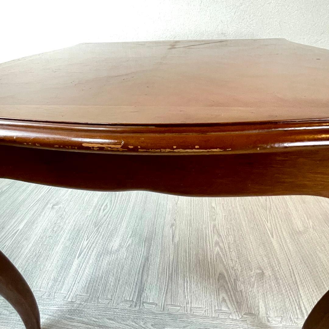 MARUNI マルニ サイドテーブル 花台　天然木 猫足