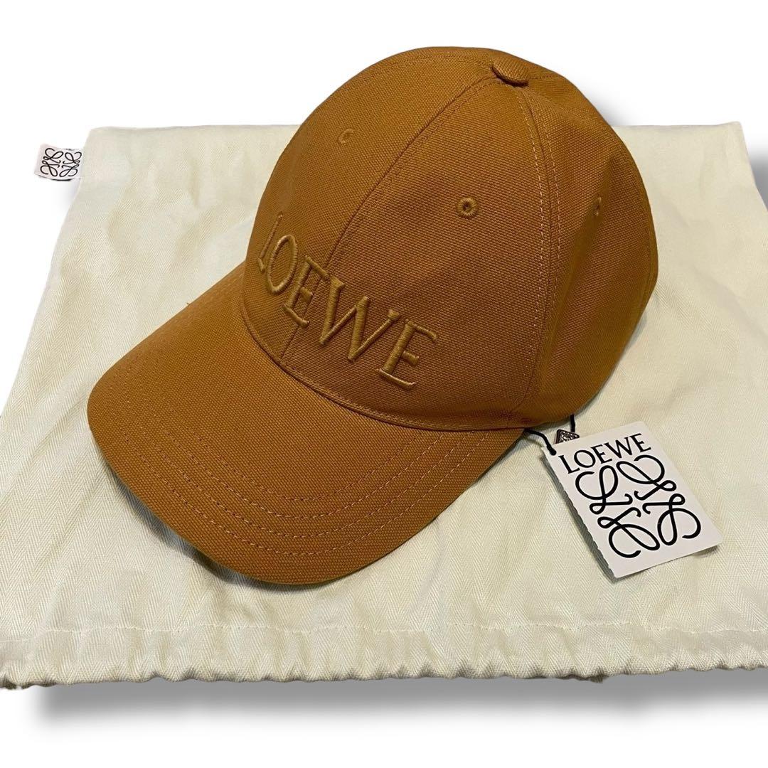 【新品】LOEWE ロエベ ベースボールキャップ コットン キャンバス 刺繍ロゴ
