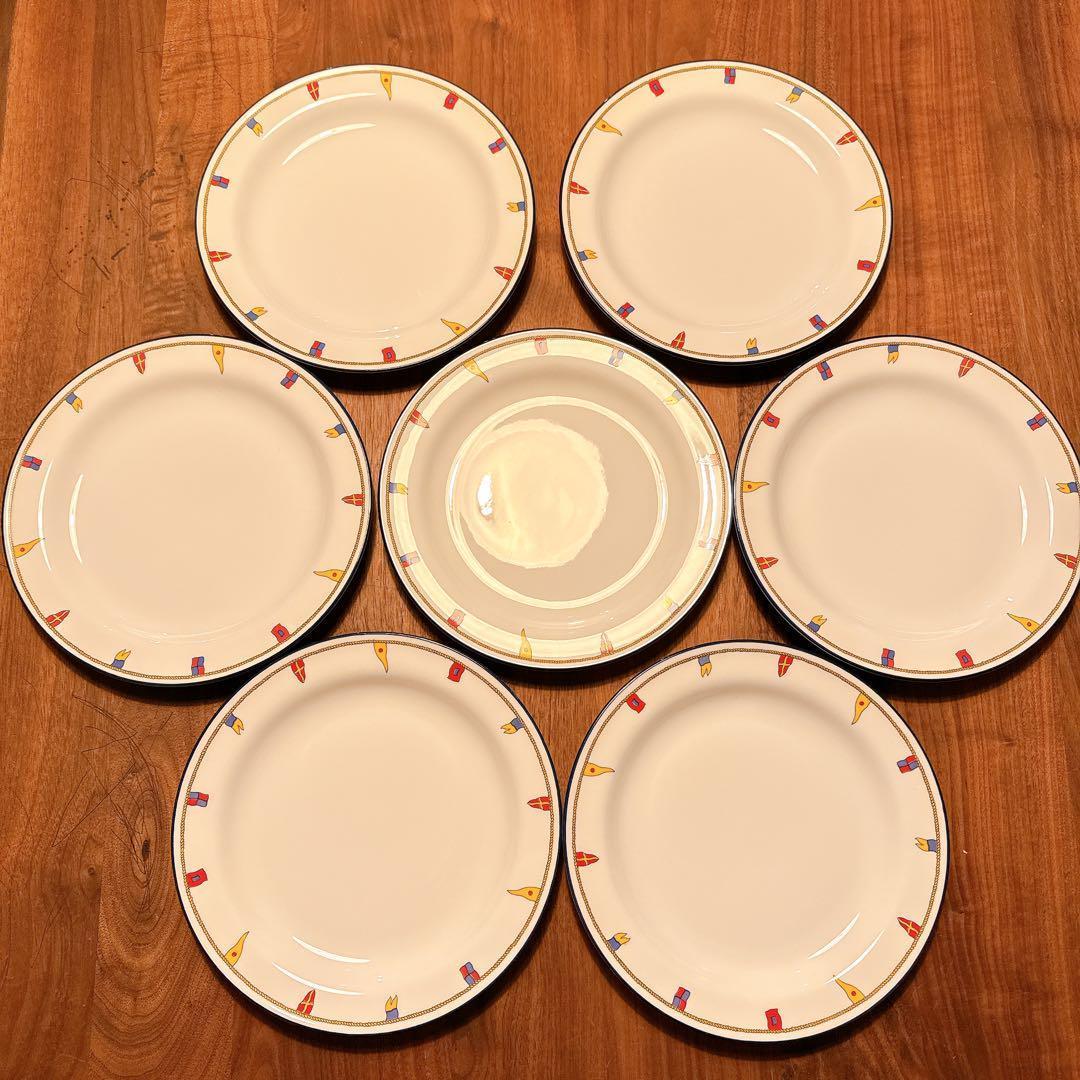 リチャードジノリ　 クリッパー　21cm プレート 7枚　セット　まとめ売り