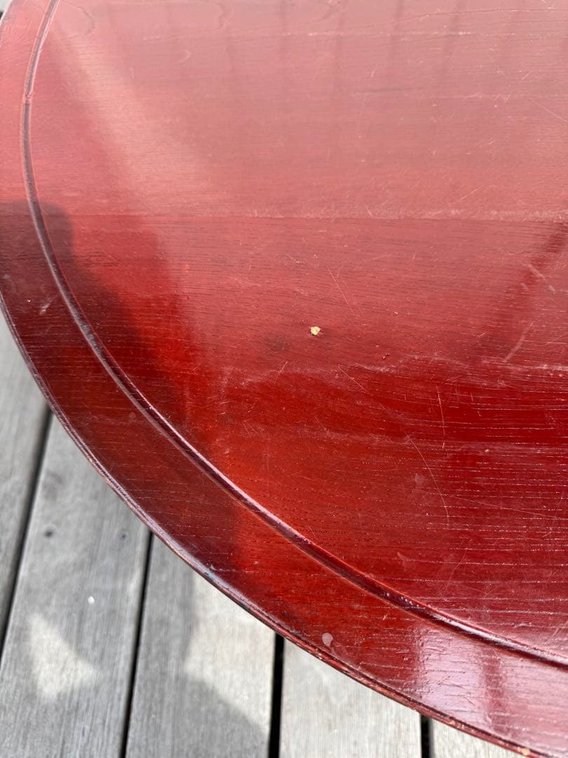 ちゃぶ台 折りたたみ 昭和レトロ 座卓 丸テーブル 古道具