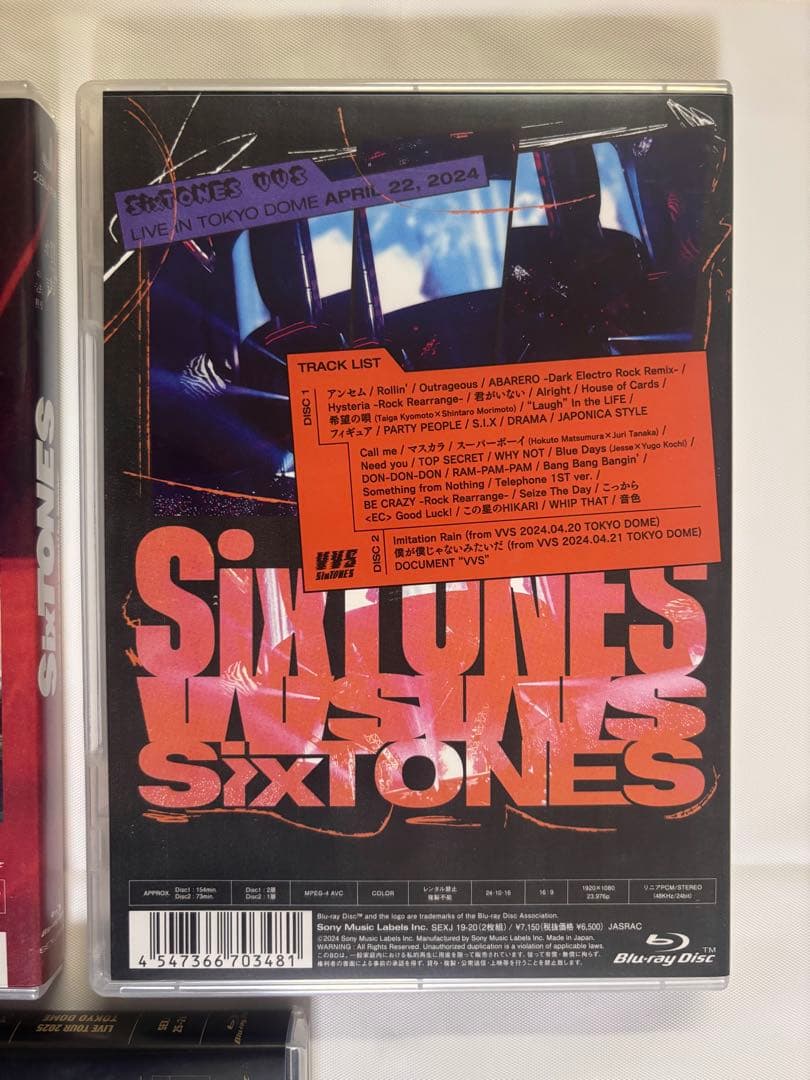 SixTONES「慣声の法則 in DOME」「VVS」「YOUNG OLD」