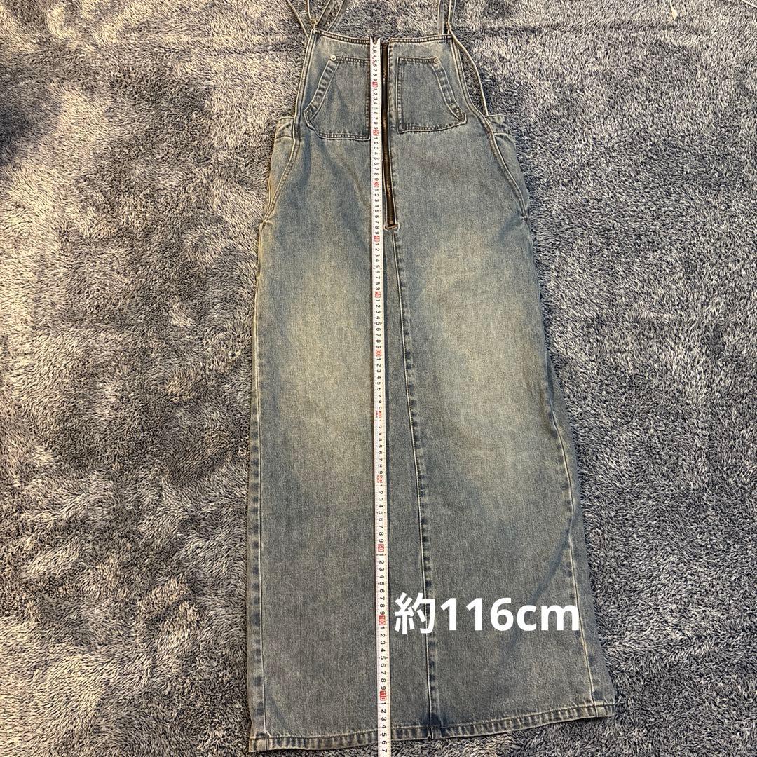 【LOUNGEDRESS】デニム　サロペットスカート