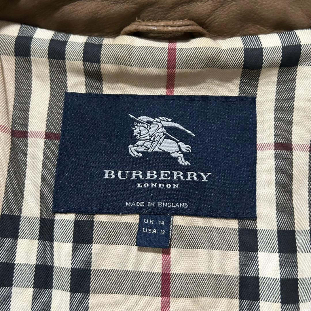 美品 BURBERRY 90's 入手困難 オールレザー L相当 ノバチェック