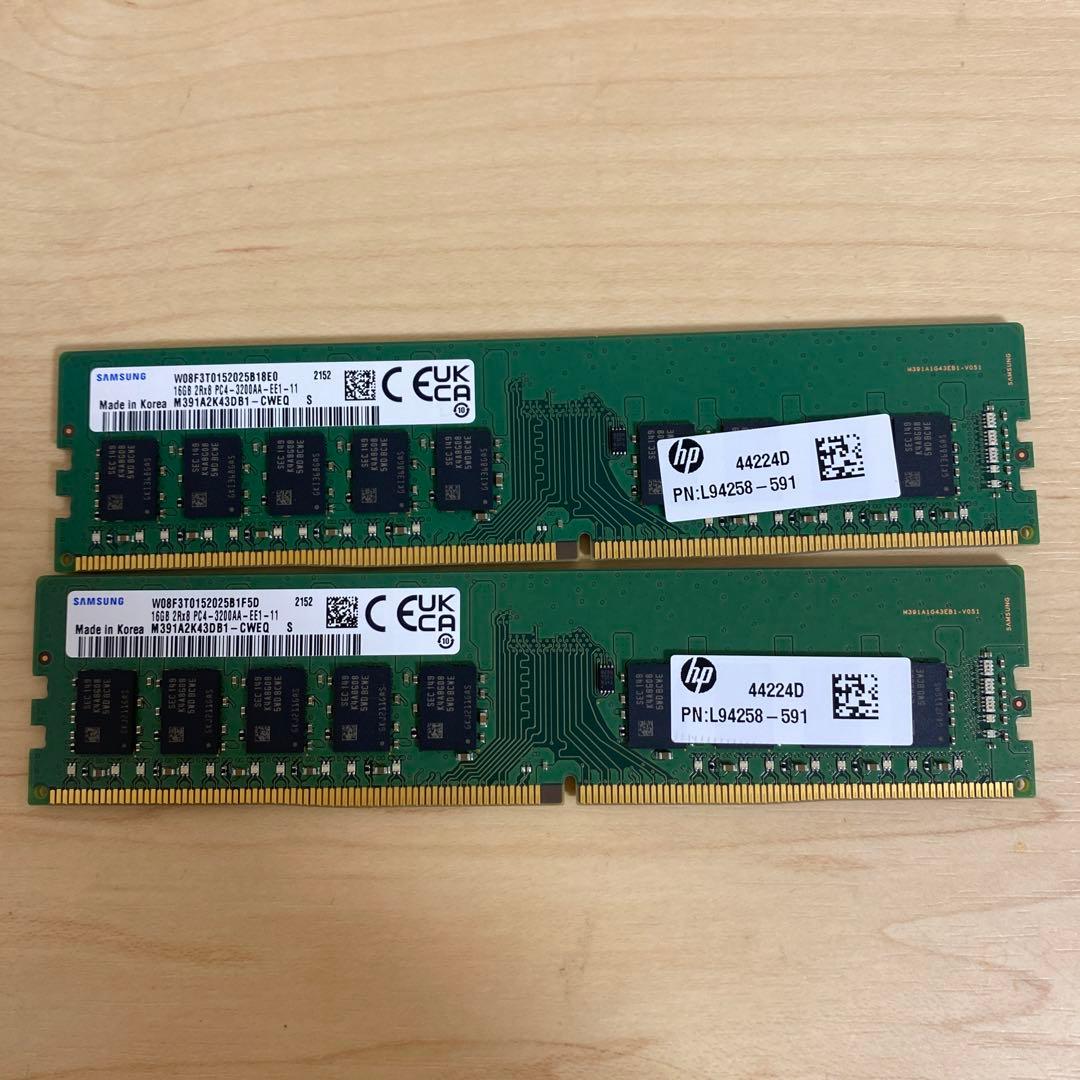 m*o様 メモリー 16GB 2Rx8 PC4-3200AA-EE1-11 /2