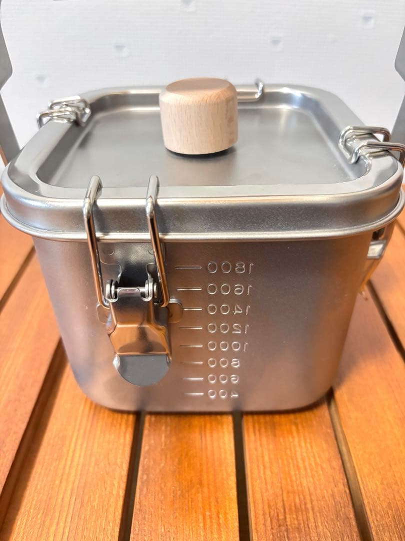 子犬印　角形給食缶ミニ