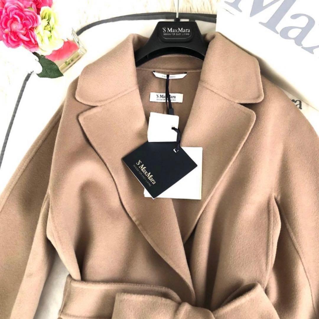 新品タグ付き‼️【マックスマーラ】42 ENZOボタン付きコート　モカキャメル
