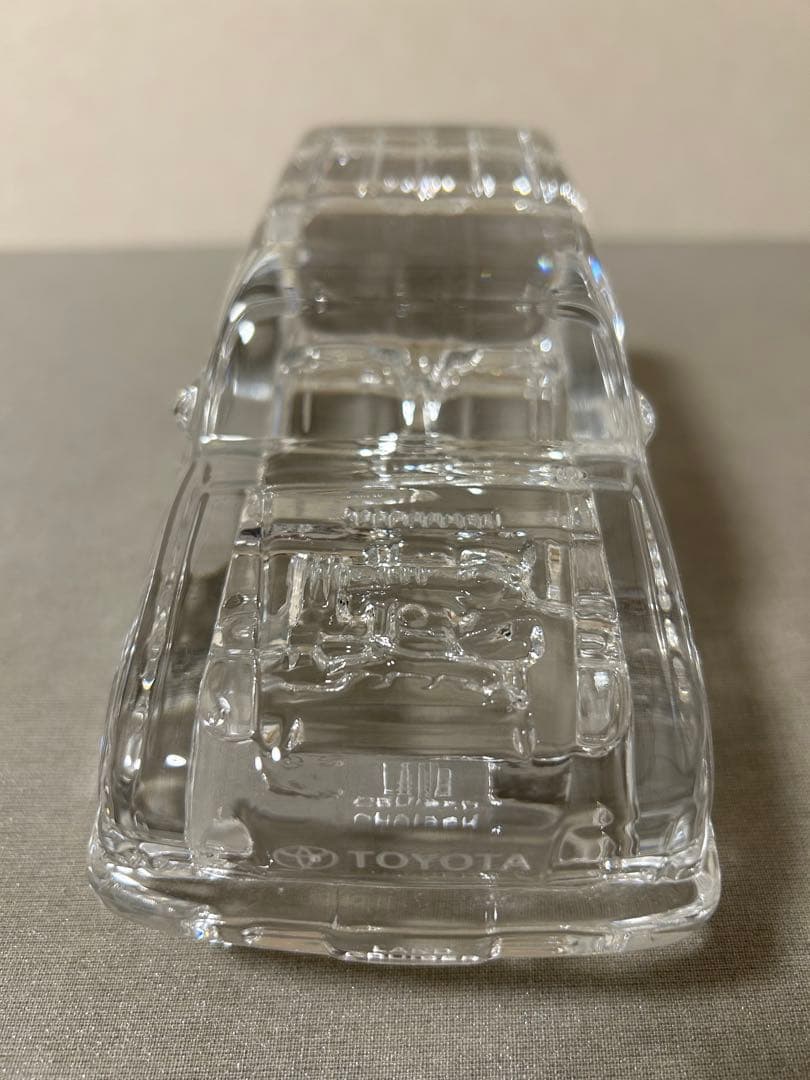 トヨタ ランドクルーザー クリスタルガラス 置物 インテリア