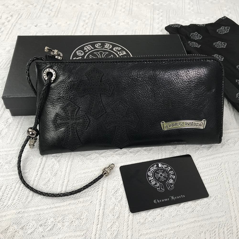 送料込み！クロムハーツ 3セメタリー 長財布