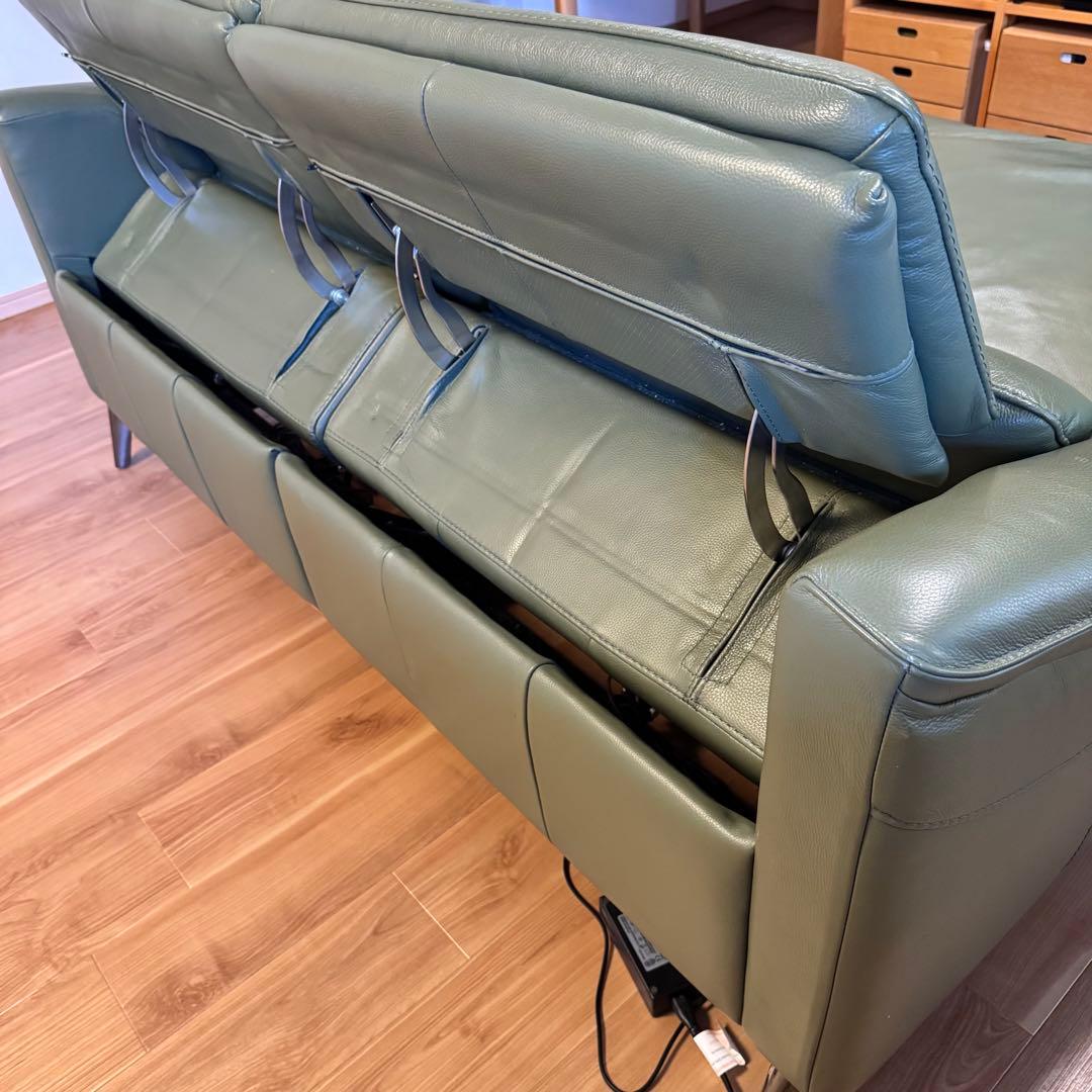 【IDC大塚】本革電動リクライニング ソファ L/S RELAX-49