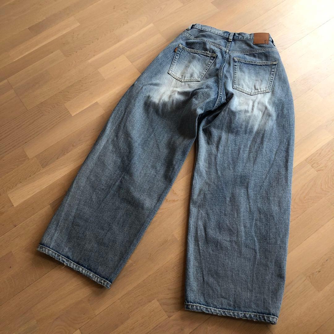 パンツ Spick&span 5 1/2 TUCKBARREL DENIM 28