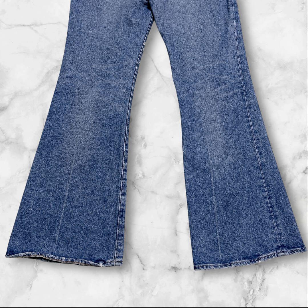 大人気✨moussy MVS FLARE フレアデニムパンツ 27 BLUE