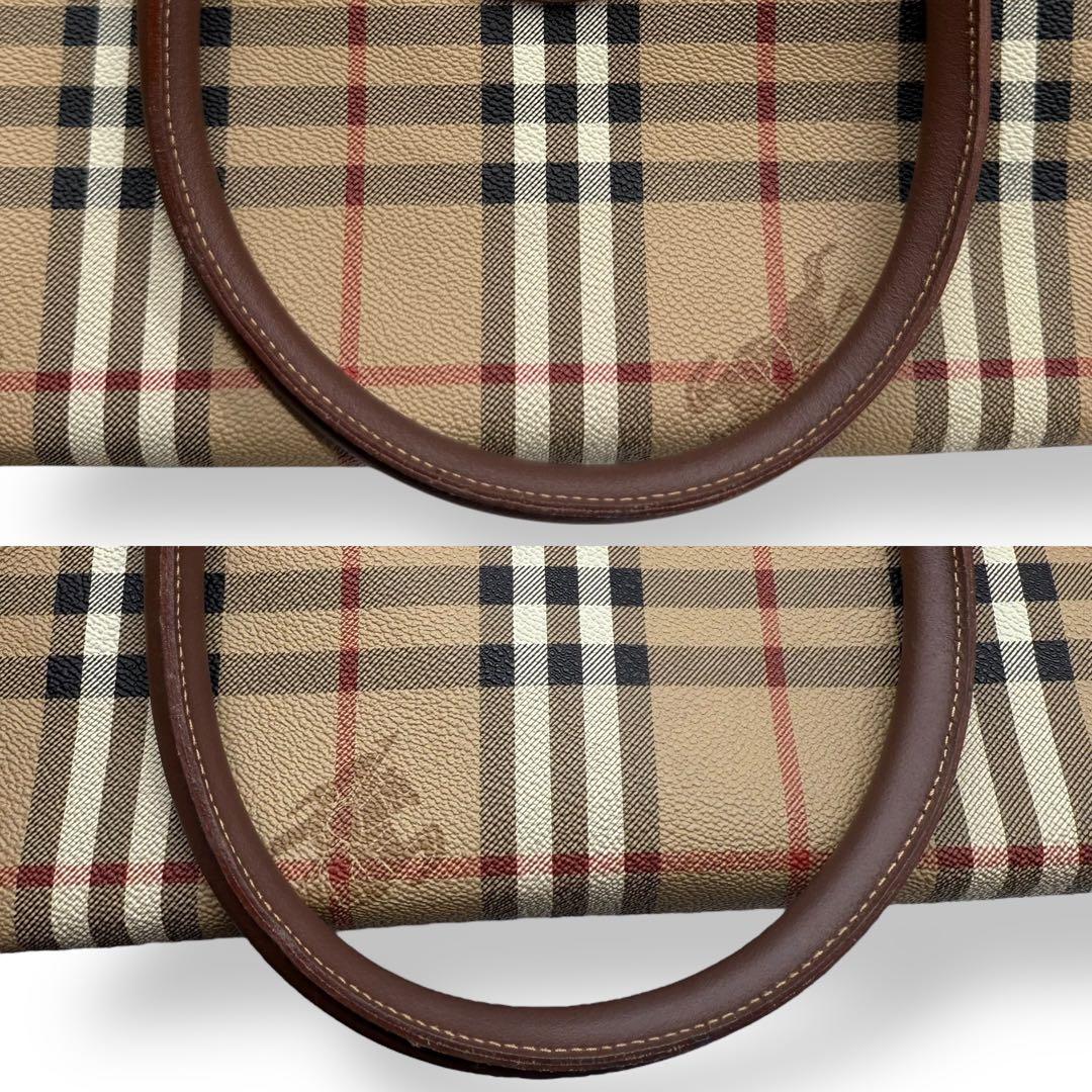 BURBERRYS バーバリー ボストンバッグ ノバチェック シャドーホース