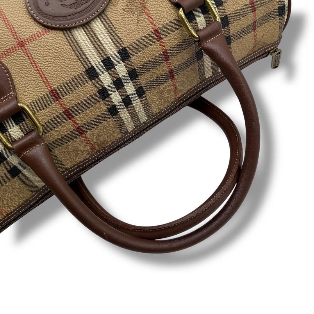 BURBERRYS バーバリー ボストンバッグ ノバチェック シャドーホース