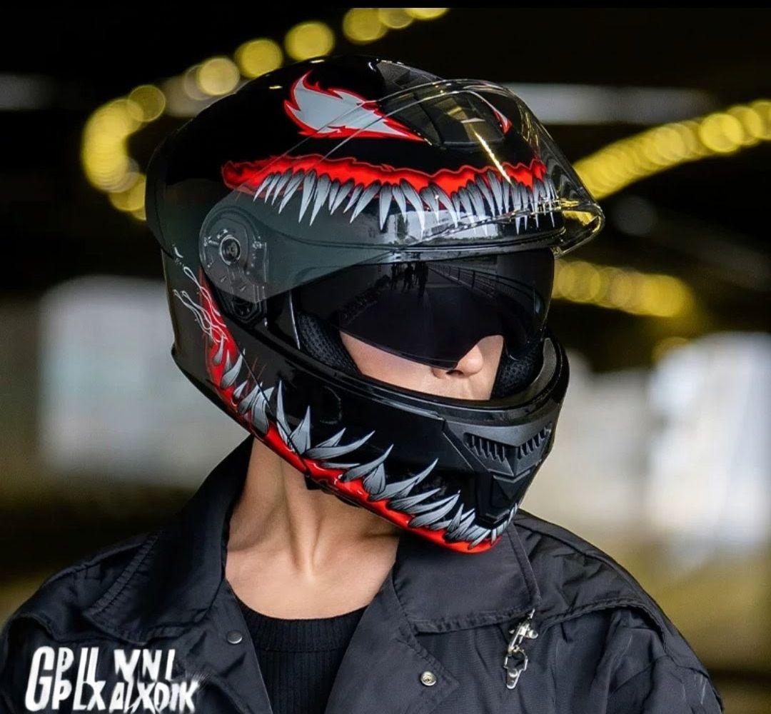 フリップアップ システム ヘルメット ヴェノムデザイン