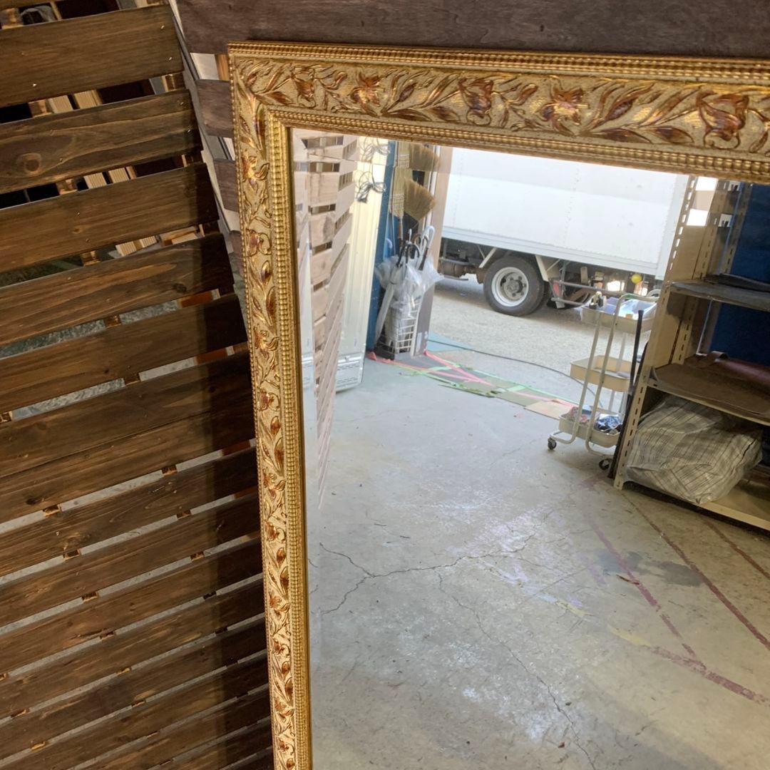 H392\" 金彩装飾 ゴールド ウォールミラー 壁掛け イタリア製