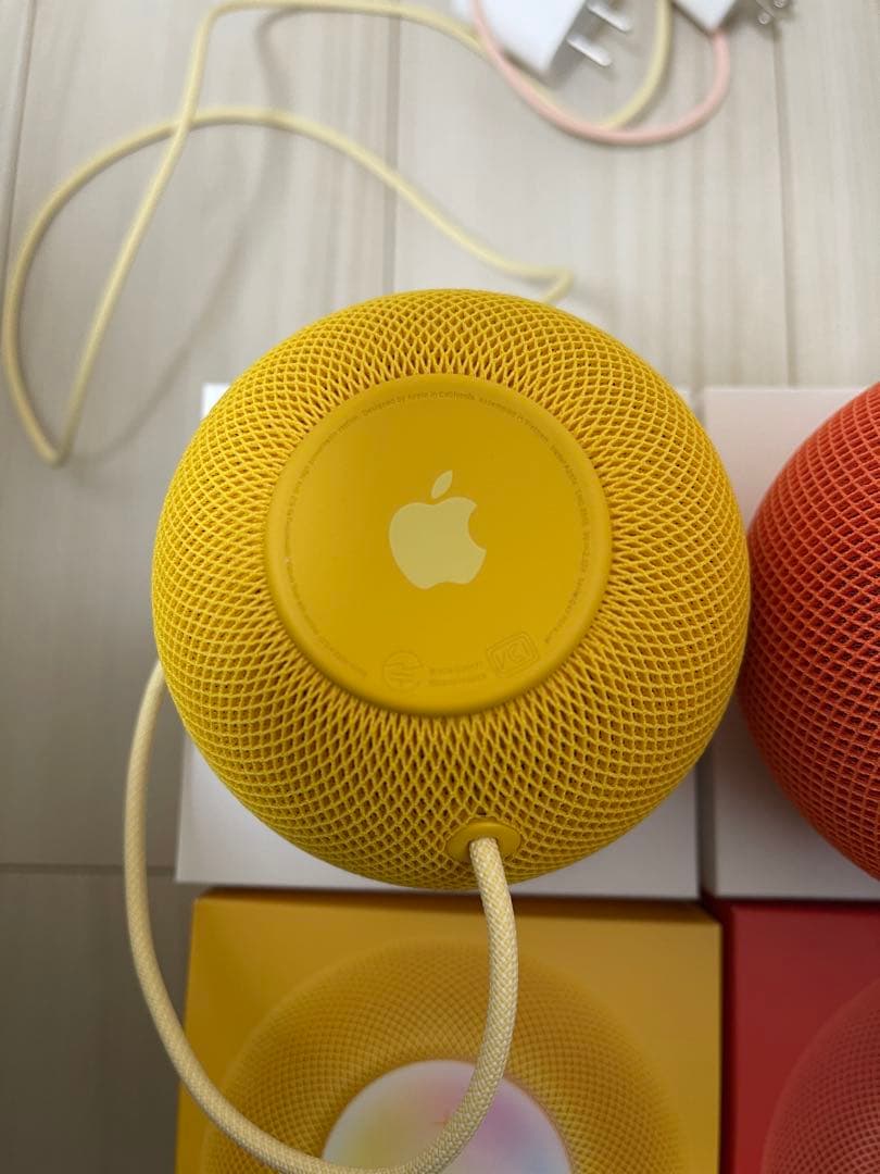 Apple Pod mini イエロー オレンジ 2台セット