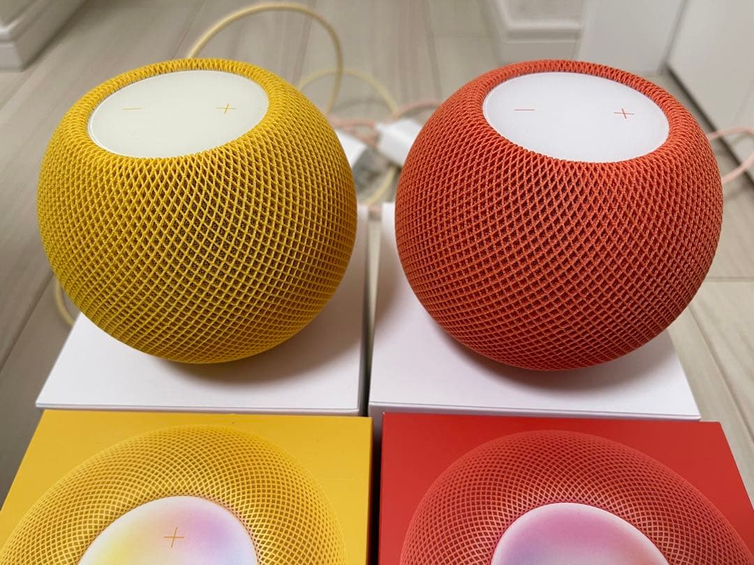 Apple Pod mini イエロー オレンジ 2台セット