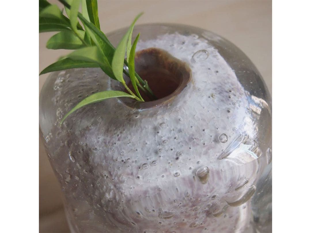 【⭐️稀少】赤紫色のガラス花瓶　ヘンリーディーン　ワインレッド