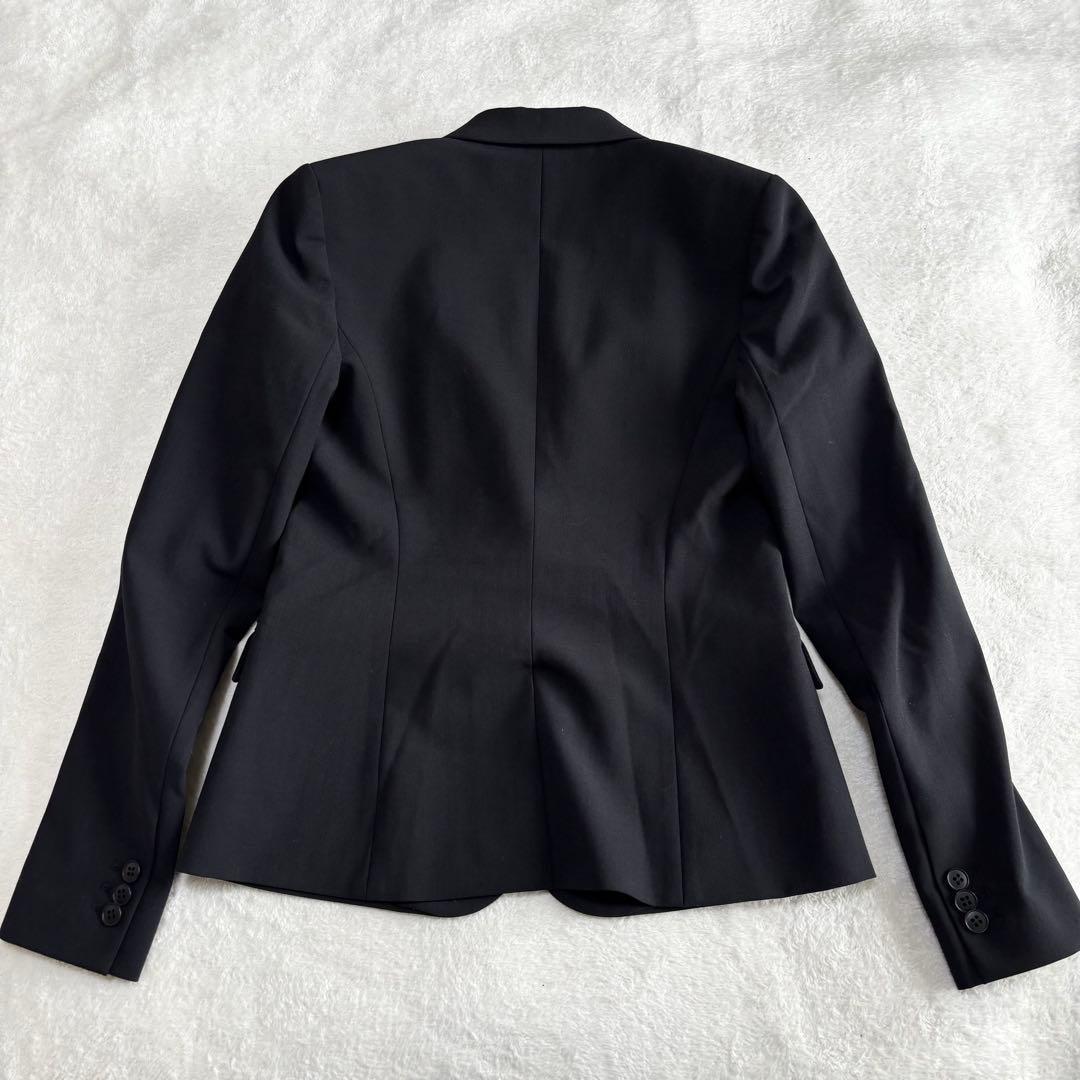 美品 theory セオリー スーツ ノーカラー パンツ 黒 3点セット S