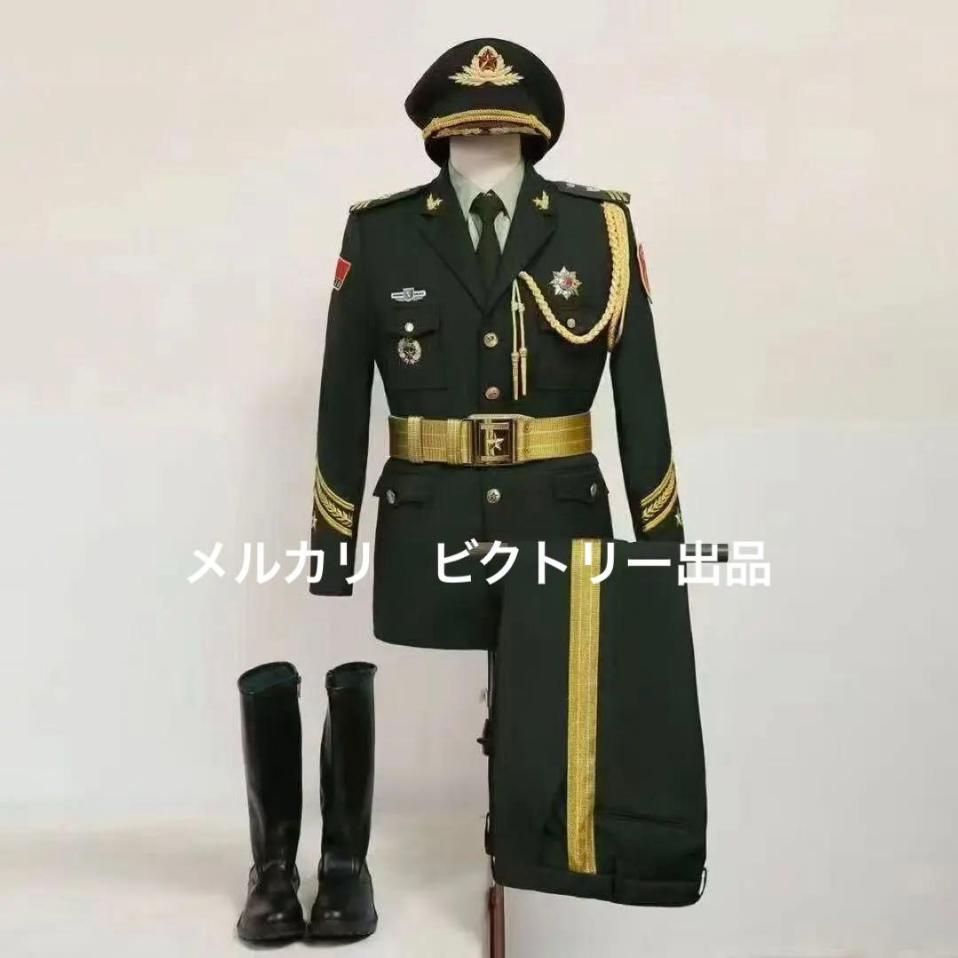 ロシア軍パレード　最新型現役用中国人民解放軍21式儀仗兵礼服上下制帽フルセット