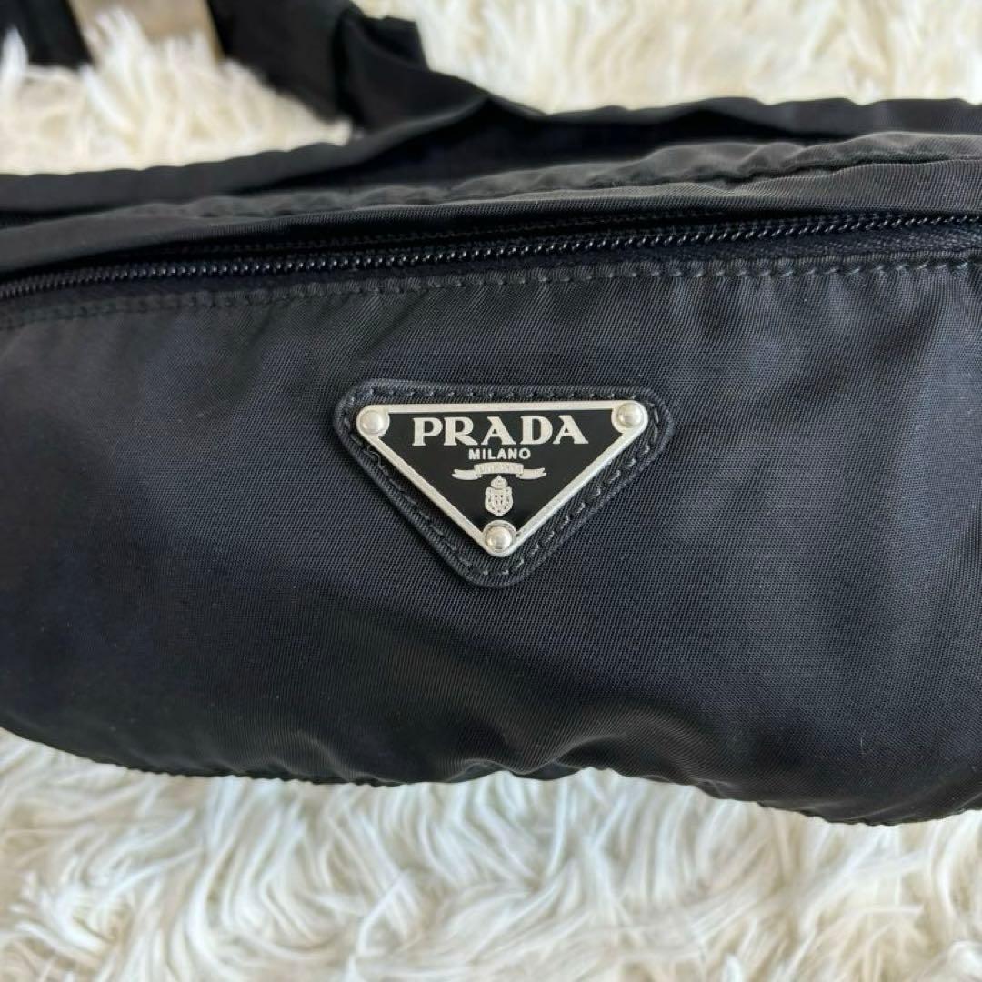 PRADA プラダ　三角ロゴプレート ポコノ ナイロン ボディバッグ