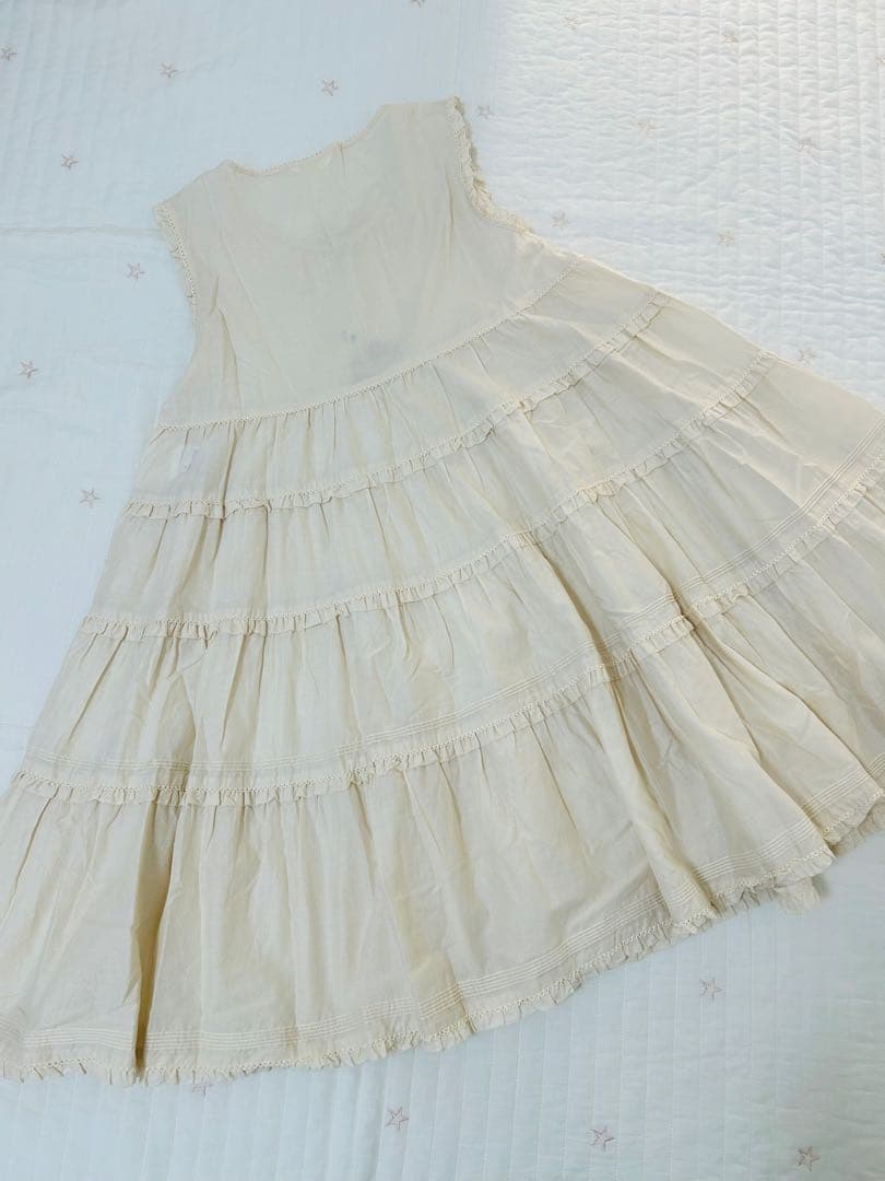 ピンクハウス　綿ローン　チュニック　ワンピース　ダブリエ　ローズ　バラ　刺繍