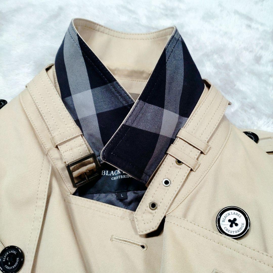 ブラックレーベル トレンチコート L ライナー付 ベージュ