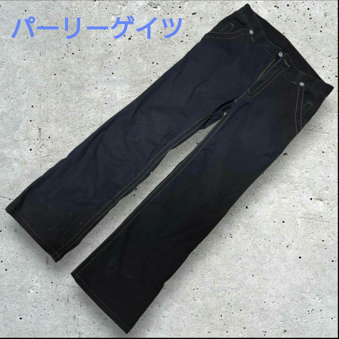 パーリーゲイツ ゴルフ パンツ ５号 L相当 ブラック 洗濯済
