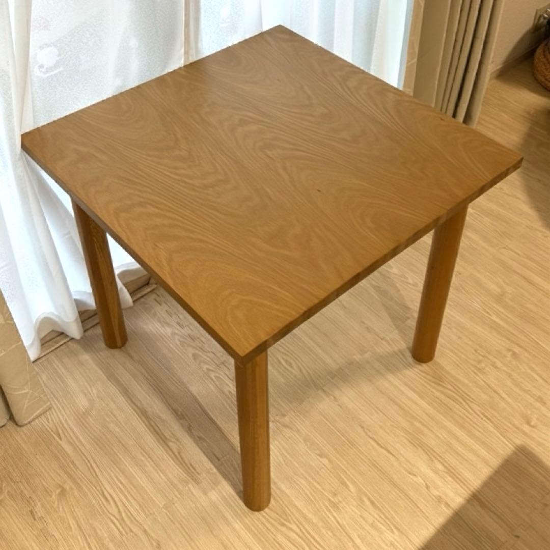 【値下中•無印良品】木製ダイニングテーブル80×80
