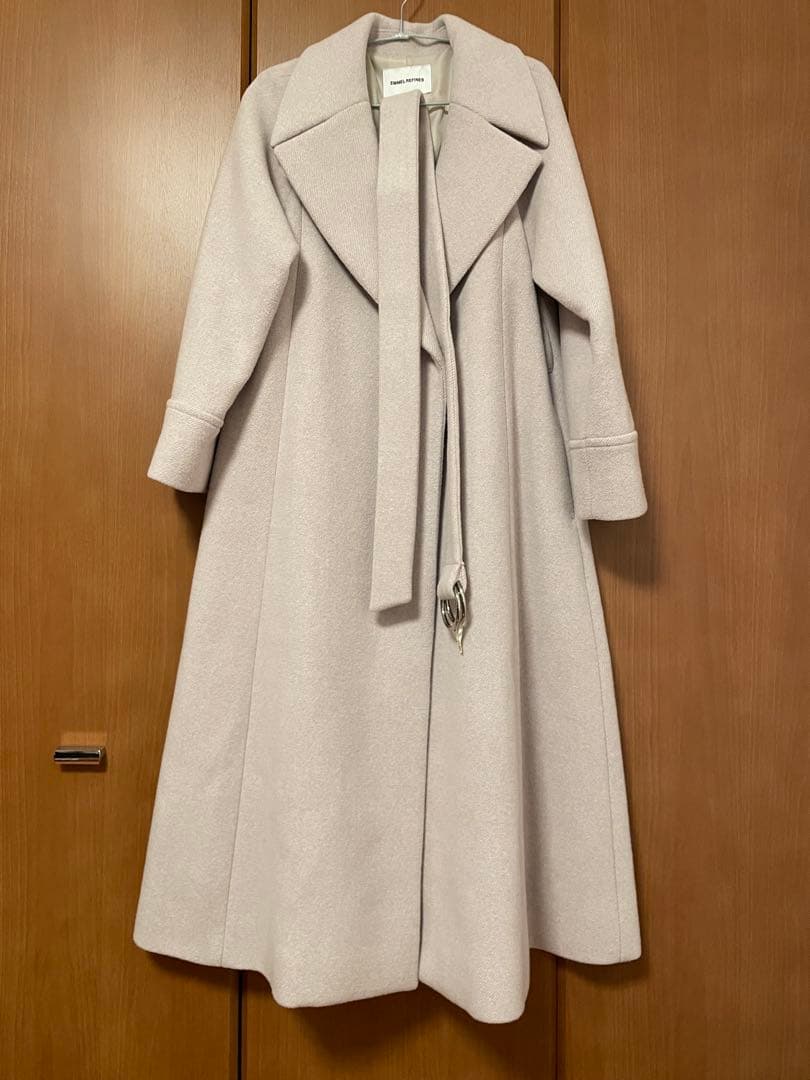 【EMMEL REFINES】EM ベルテッド フレア ロングコート