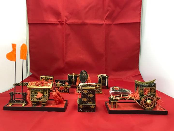 お雛様　お道具セット　貝桶付き　15号　雛人形お道具