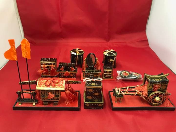 お雛様　お道具セット　貝桶付き　15号　雛人形お道具