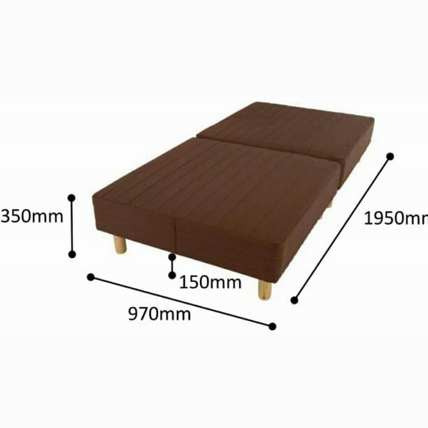 分割タイプの脚付きマットレス】POIN脚付きシングルマットレス