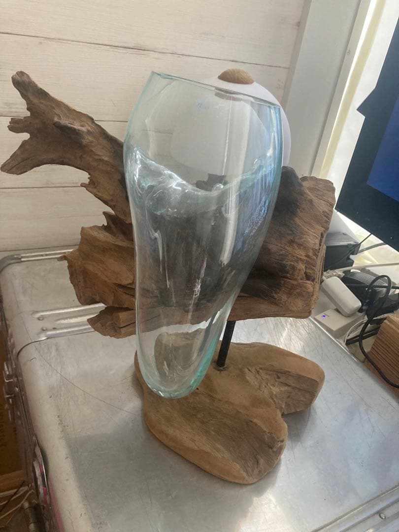 新品未使用　流木　水槽　置物　花瓶　バリ　アジアン　シャビー　KAJA　西海岸