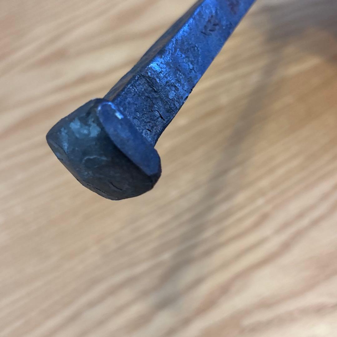 【超希少】薬師寺再建用 千年釘 白鷹幸伯 作（宮原金物店 説明書・桐箱付）本物！