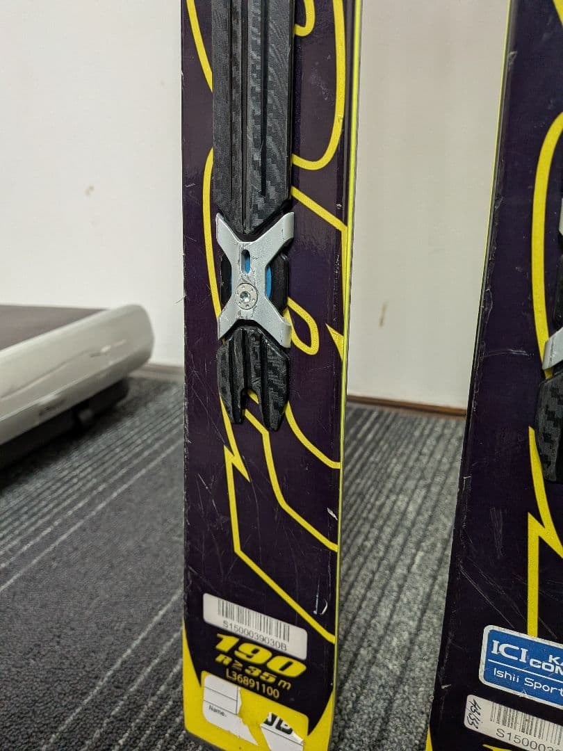 値下げSalomon GS POWER LINE 190cm スキー板 青/黄