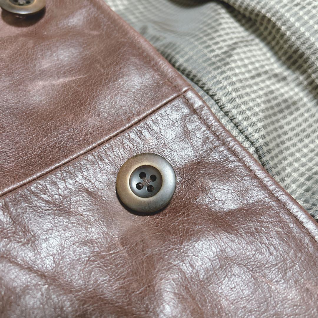 美品✨希少TORNADO MART バッファロー　本革　トレンチコート　サイズL