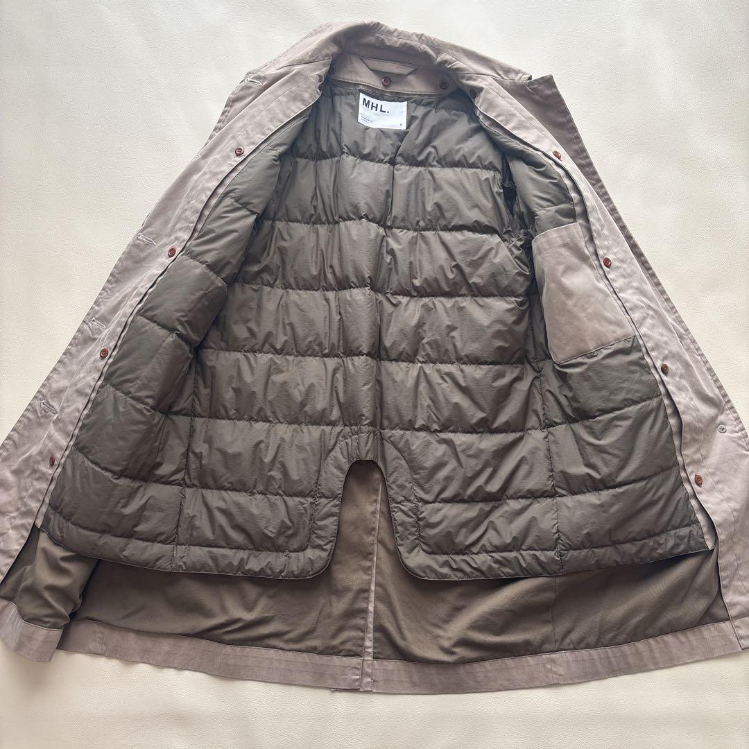 ✨MHL.エムエイチエル ライナー付き ステンカラーコート　ベージュ