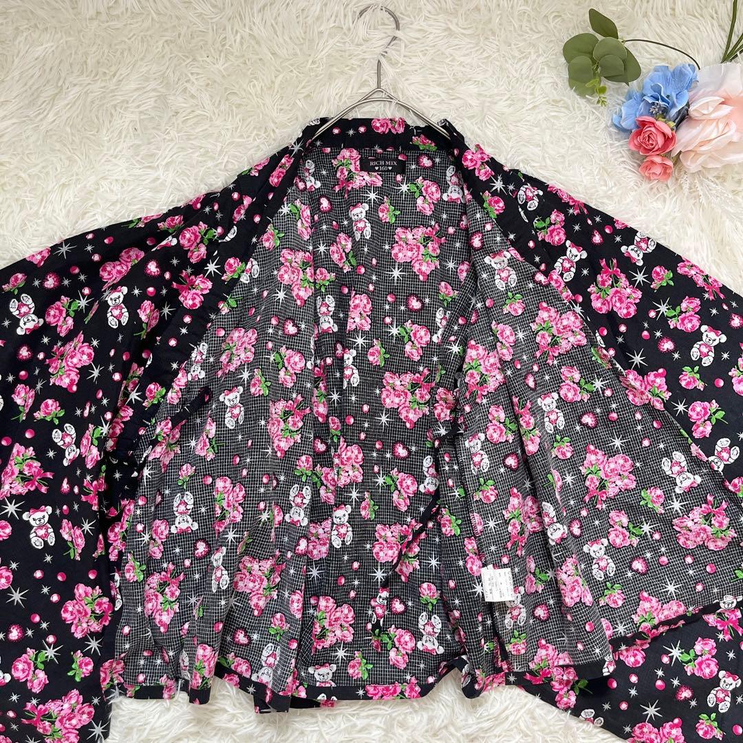 ま*や様 美品♡浴衣ドレス 薔薇柄 地雷系 平成姫ギャル160cm 和ロリY2K